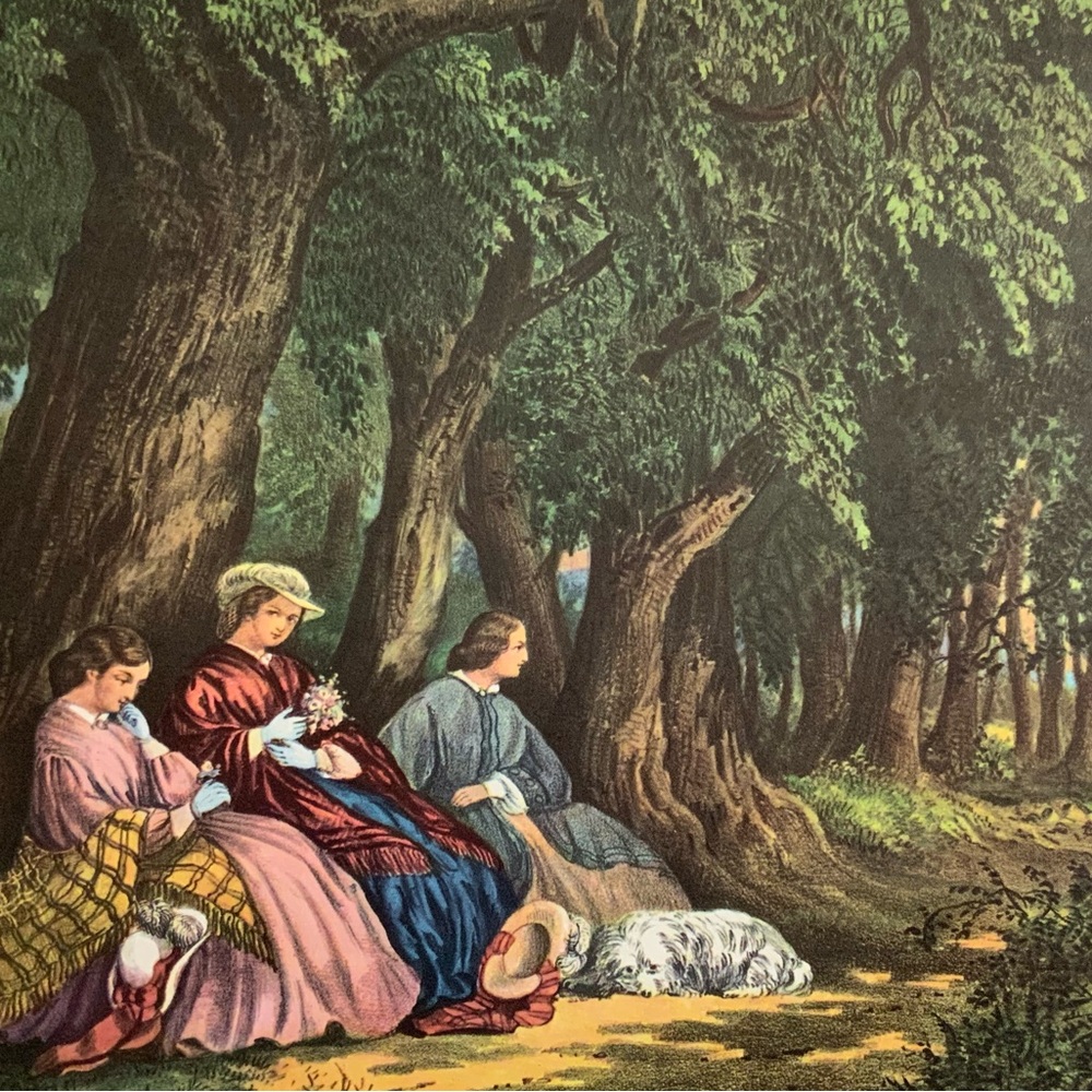 The Sunset Tree Vtg Print